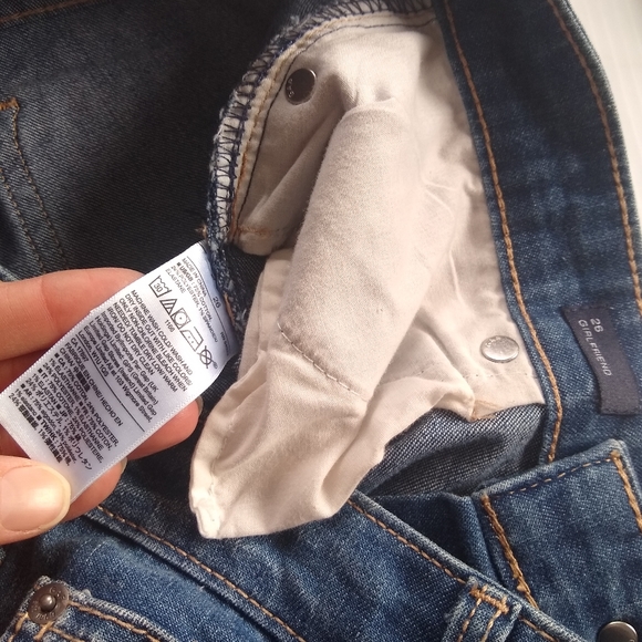 GAP distressed ripped blue denim skinny jeans - Picture 3 of 7